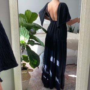 Free People Charcoal maxi dress